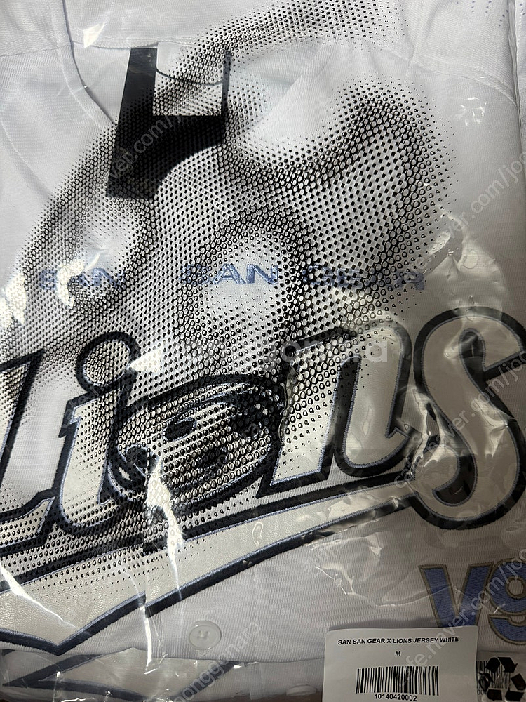 [M] 산산기어 라이온즈 저지 유니폼 화이트--1