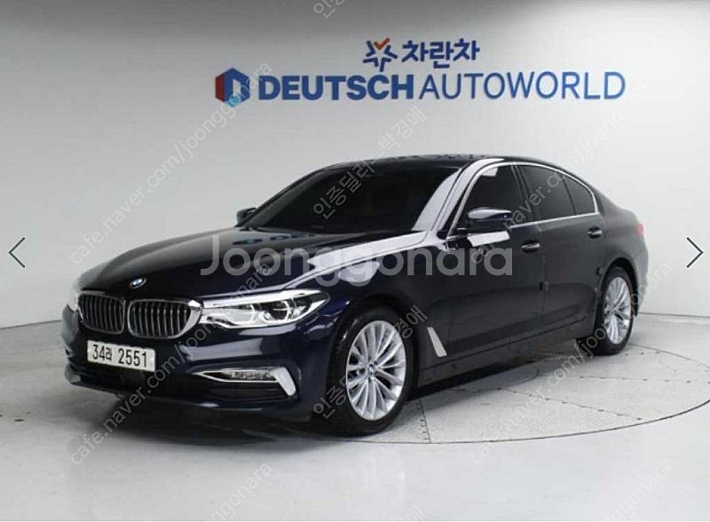 중고차 BMW 5시리즈(7세대) 520d 럭셔리 라인플...--0