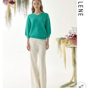 새상품 AILENE 25SS 블로썸 쎄미홀가니트 66