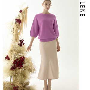 새상품 AILENE 25SS 쎄미홀가니트