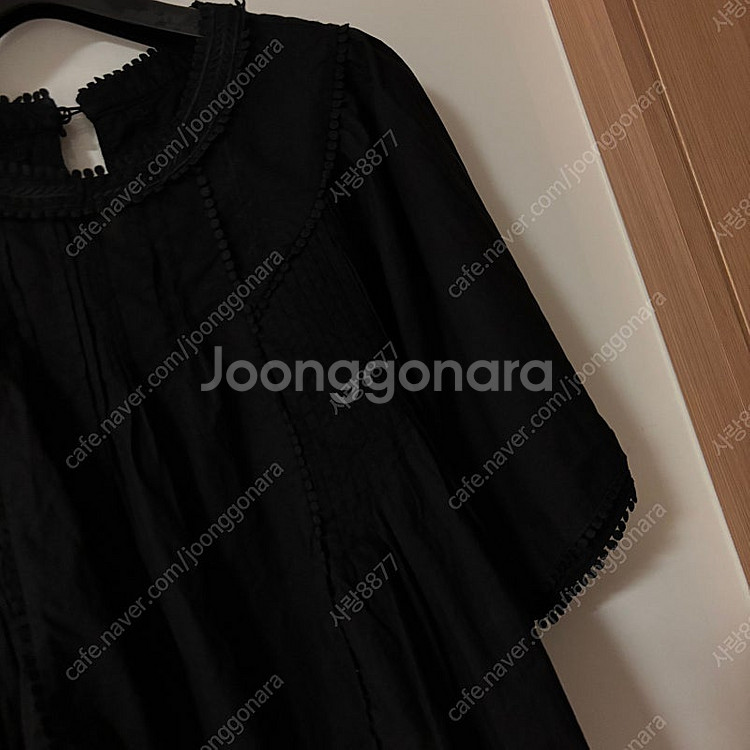 지컷 레이스 토숀 아일렛 러블리 블라우스 마랑스타일--2