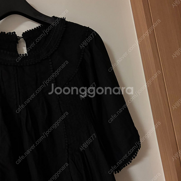 지컷 레이스 토숀 아일렛 러블리 블라우스 마랑스타일--3