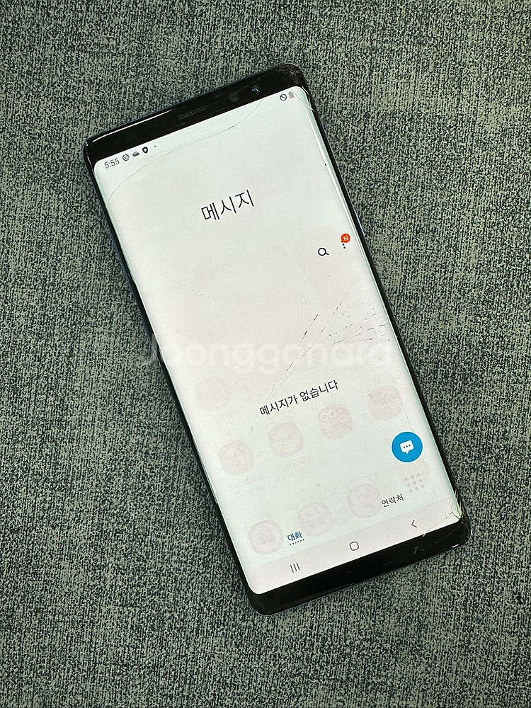 갤럭시노트8 64G 블루 액정파손 기능정상 4만원 판매...--4