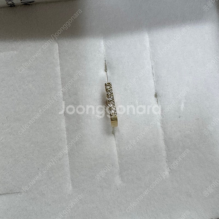 14k 골드 큐빅 스틱 피어싱 (바두께 1.2mm)--1
