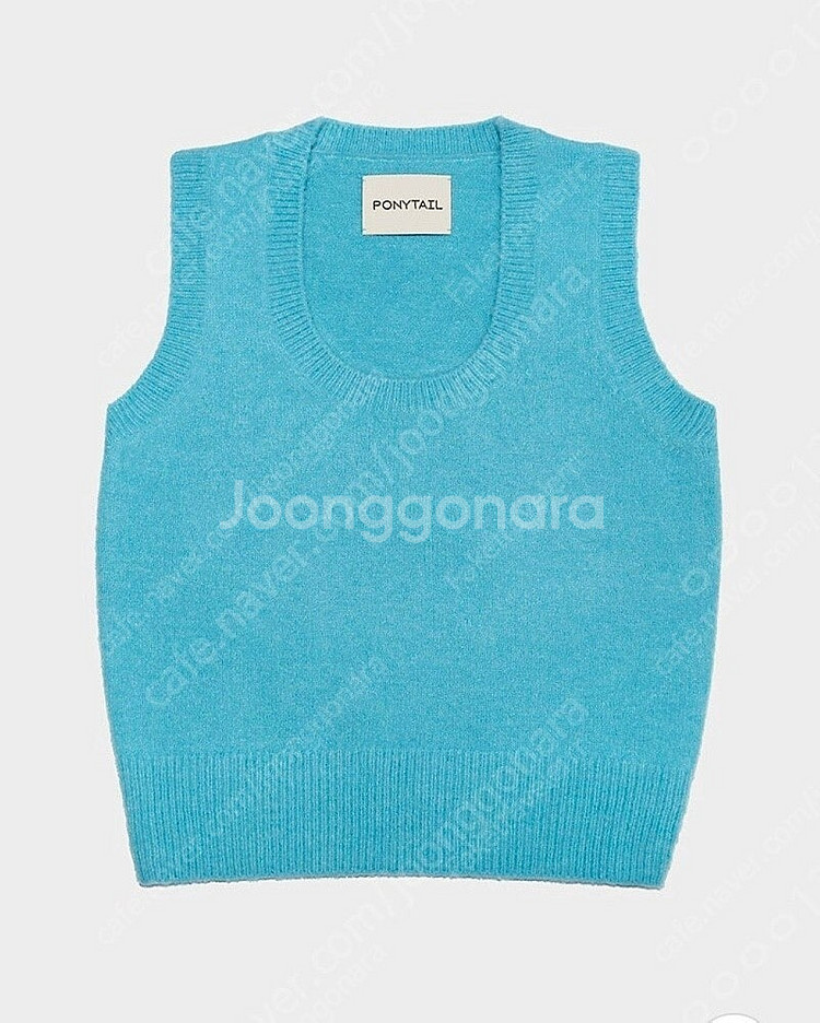포니테일 니트 조끼 ponytail--0