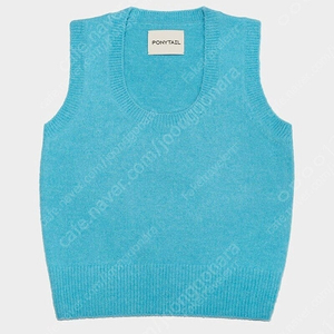 포니테일 니트 조끼 ponytail