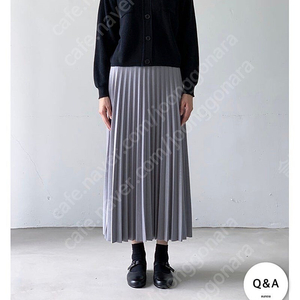 유노이아 플리츠 스커트 그레이