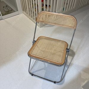 라탄 접이식의자