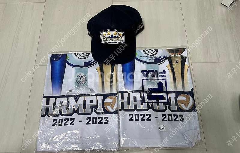 22-23 필라 v리그 우승 티셔츠 100사이즈 2장 ...--0