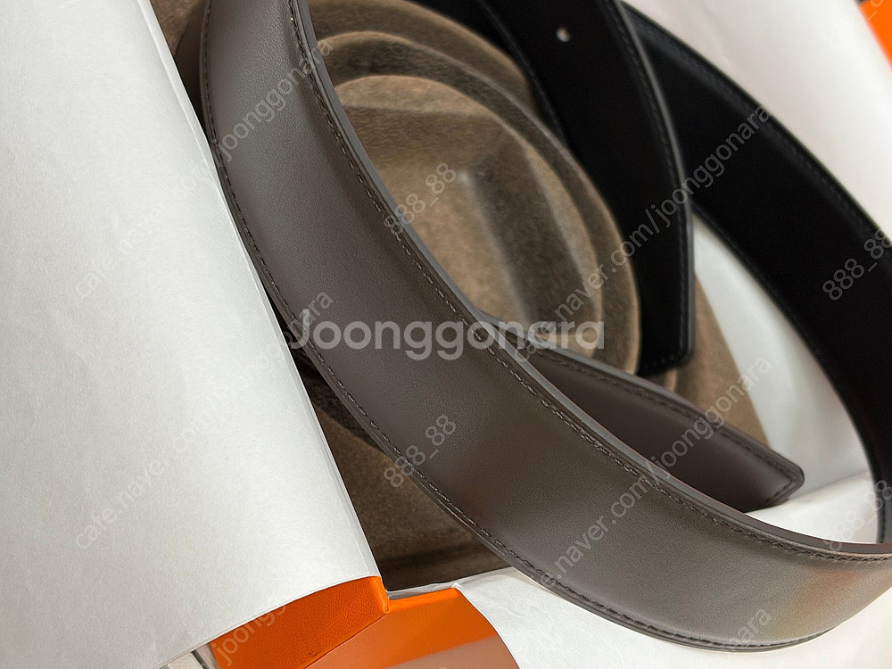 에르 벨트 90사이즈 양면사용가능 32mm 은장--7