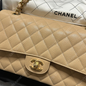 샤넬 클래식 미듐 베이지