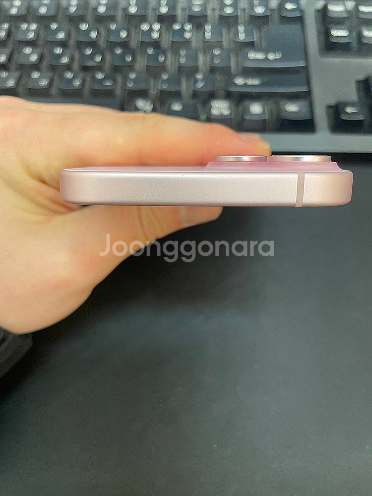 아이폰15 핑크 128GB 배터리90% 상태좋은 중고7...--3