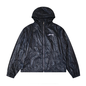 좌쓰 Stussy Beach Shell Wrinkled Nylon Jacket스투시 비치 쉘 링클 나일론 자켓 블랙, 마젠타 등 4종