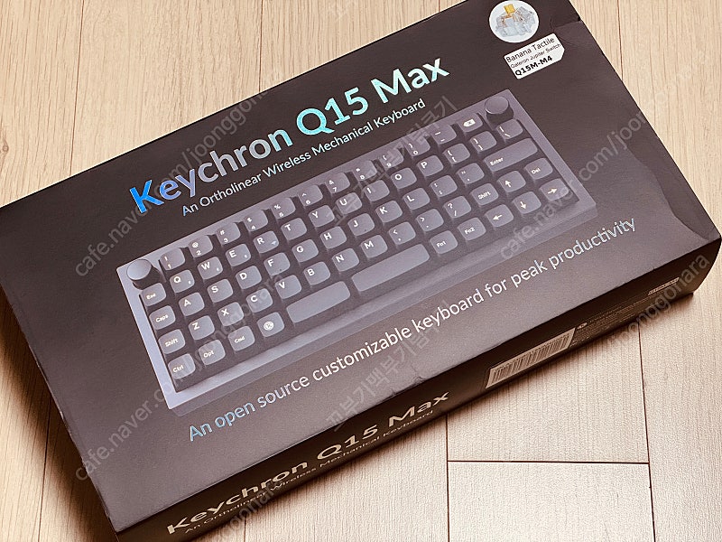 키크론 q15 pro max 오쏘리니어 바나나축 블랙