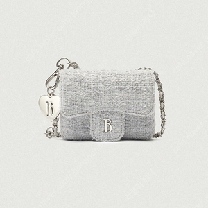더바넷 Tweed Chain Belt Mini Bag 체인 미니백(민트)