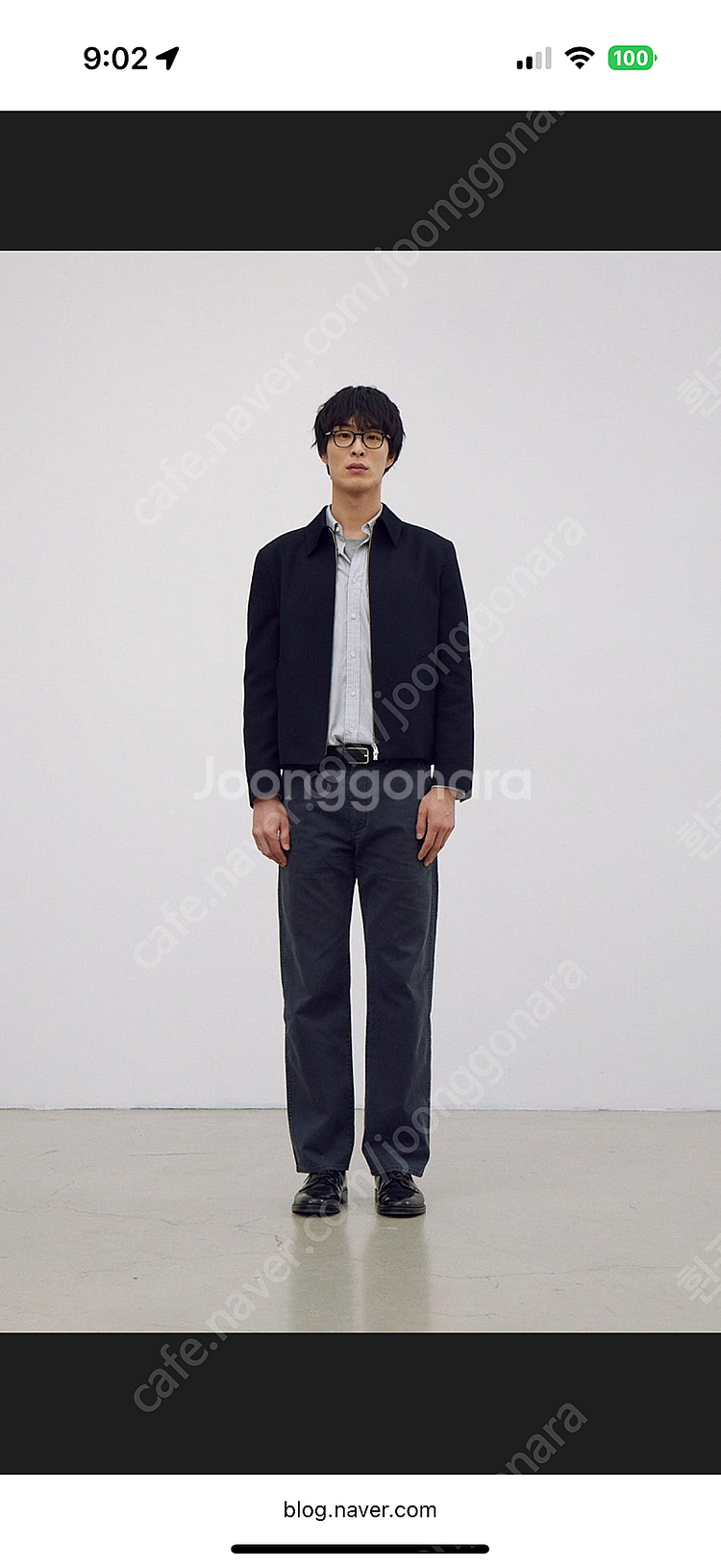 (24fw,미착용) 포터리 울 드리즐러 자켓 블루종 네이비 4 (105-110)--1