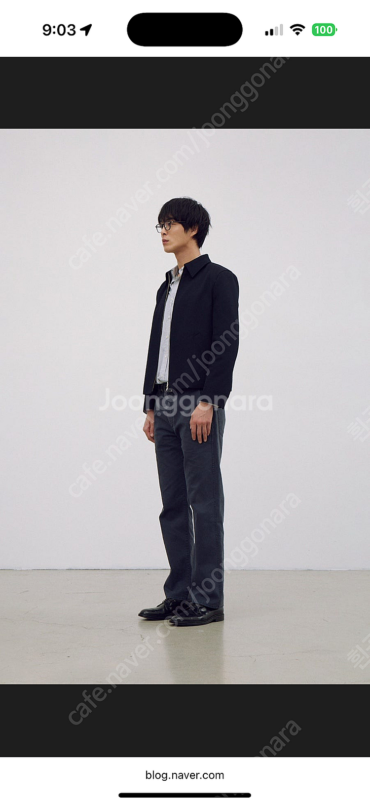 (24fw,미착용) 포터리 울 드리즐러 자켓 블루종 네이비 4 (105-110)--2