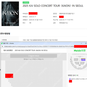 KAI SOLO CONCERT 카이 솔로콘서트 토,일 스탠딩 양도