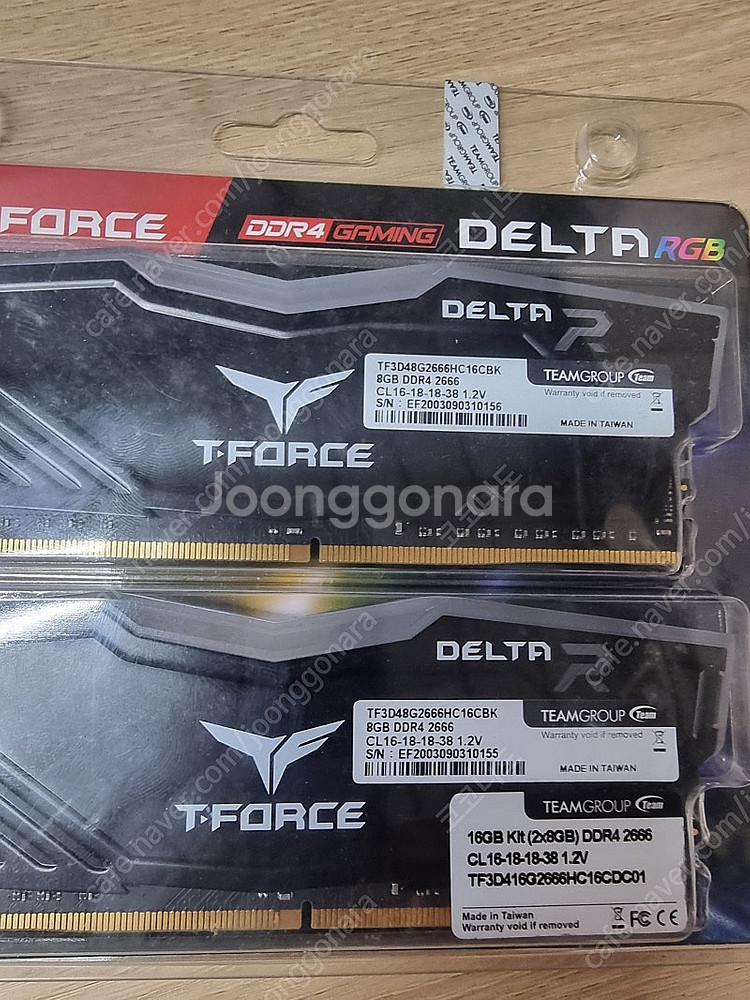 팀그룹 델타 RGB ddr4 2666 8g 2개세트--0