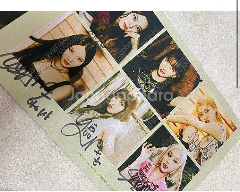 스테이씨 친필 싸인 마우스패드--0