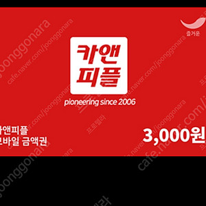 카앤피플 3천원 금액권 500원 팝니다