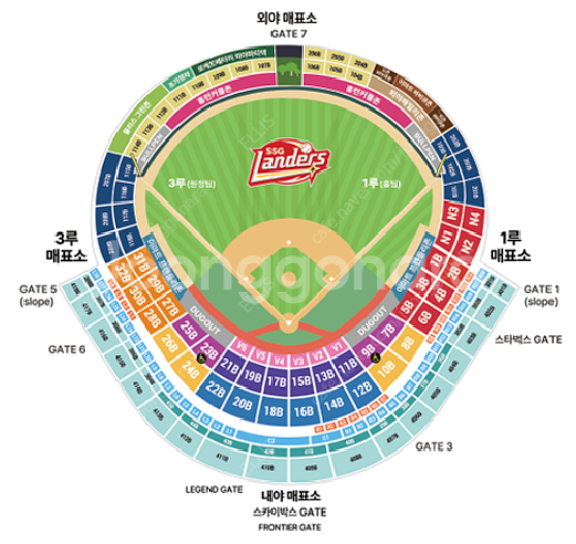 4/18(금) SSG vs LG 3루 내야필드석--0