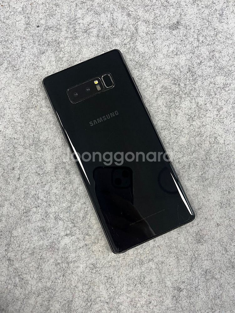 갤럭시노트8 블랙 64G 가성비 단말기 액정미세파손 정...--0