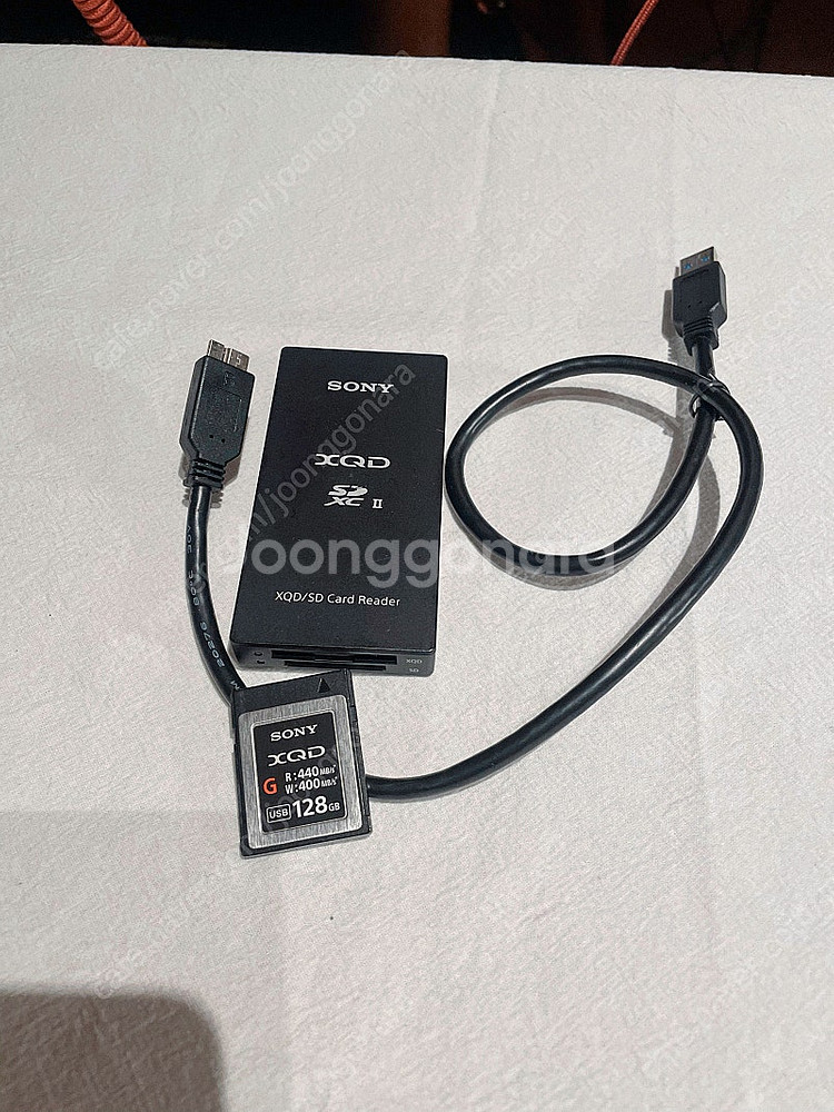 소니 정품 XQD 128gb, XQD 리더기(SD리더 ...--1