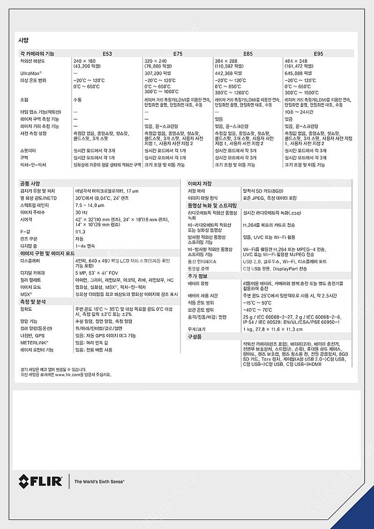 산업용 열화상 카메라 플리어(FLIR) E75 팝니다.--2