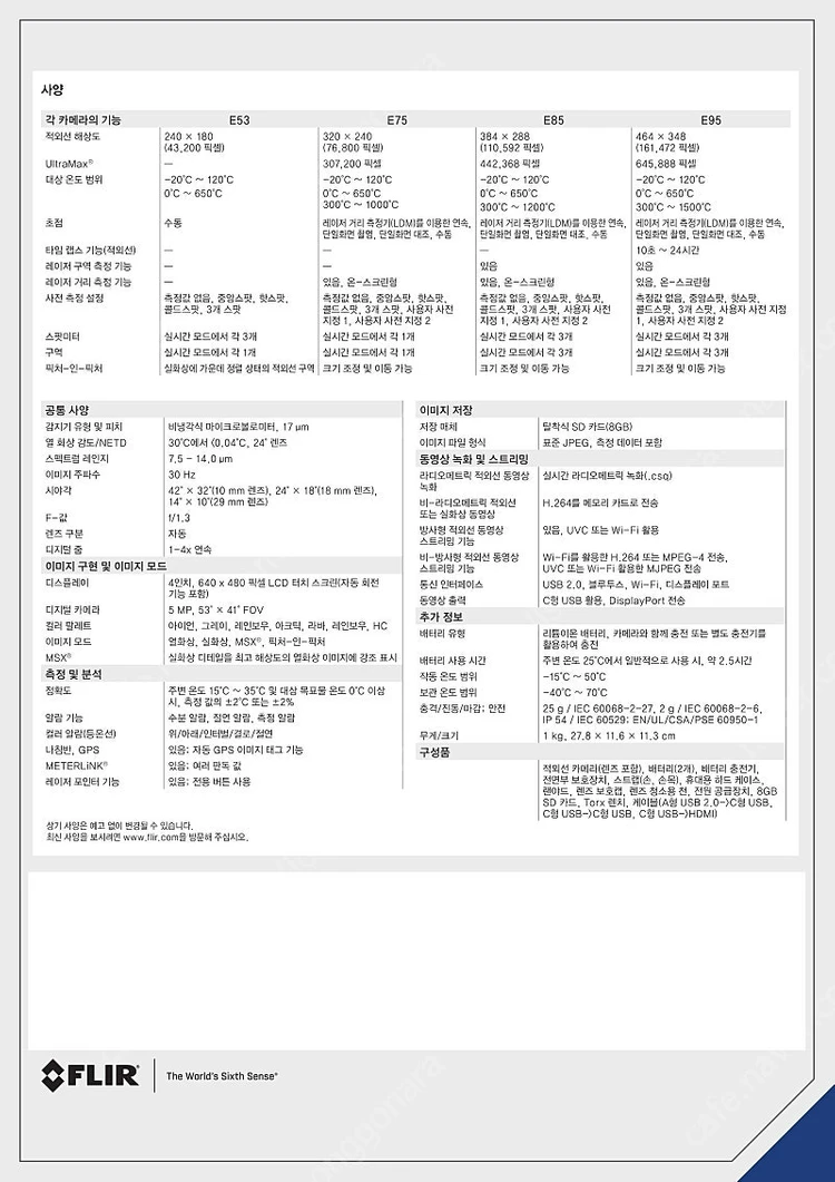 산업용 열화상 카메라 플리어(FLIR) E75 팝니다. 이미지