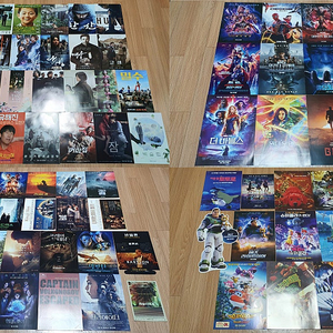 영화 애니 팜플렛 포스터 전단지 한국 외국 Marvel 마블 DC 작품 애니메이션 디즈니 등 60종 일괄 택포