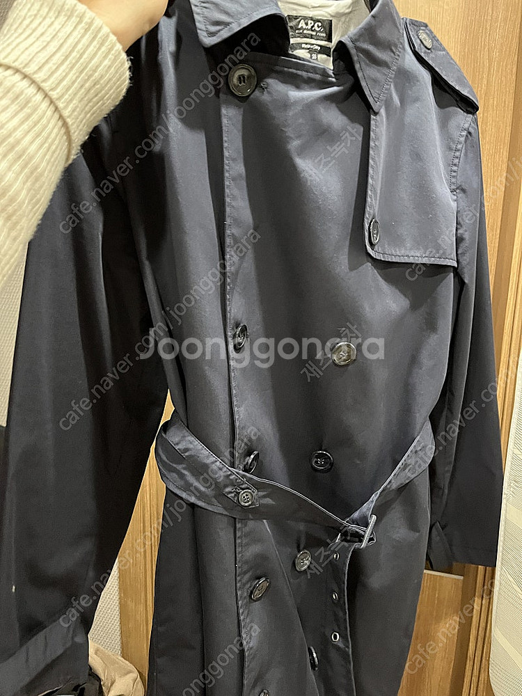 A.P.C. 아페쎄 조세핀 코튼 블렌드 트렌치 코트--6