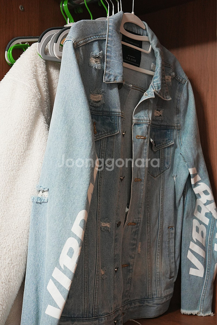 바이브레이트 DAMAGED DENI M JACKET--2