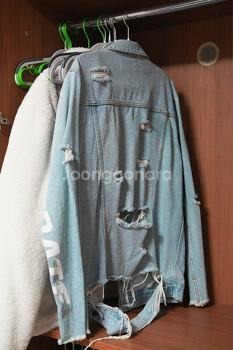 바이브레이트 DAMAGED DENI M JACKET--4