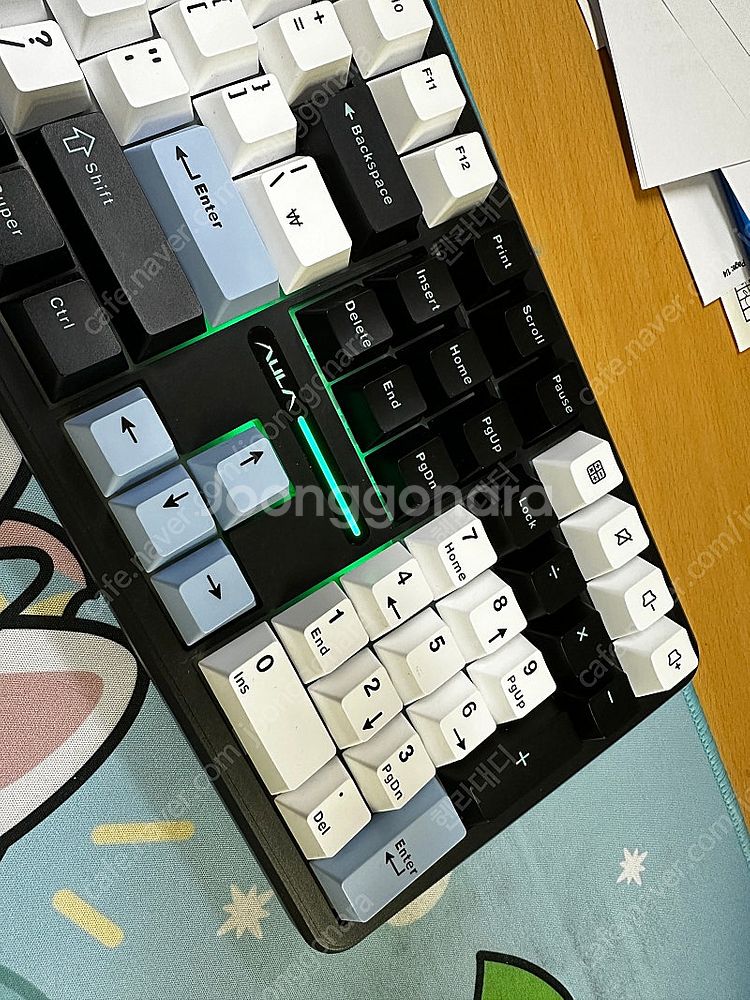 AULA 독거미 F108 스카이블랙 저소음 바다축 팝니...--1