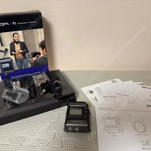 줌 ZOOM F1 필드 레코더 + SSH-6 + SMF-1 일괄 판매합니다 라발리에 마이크 녹음기
