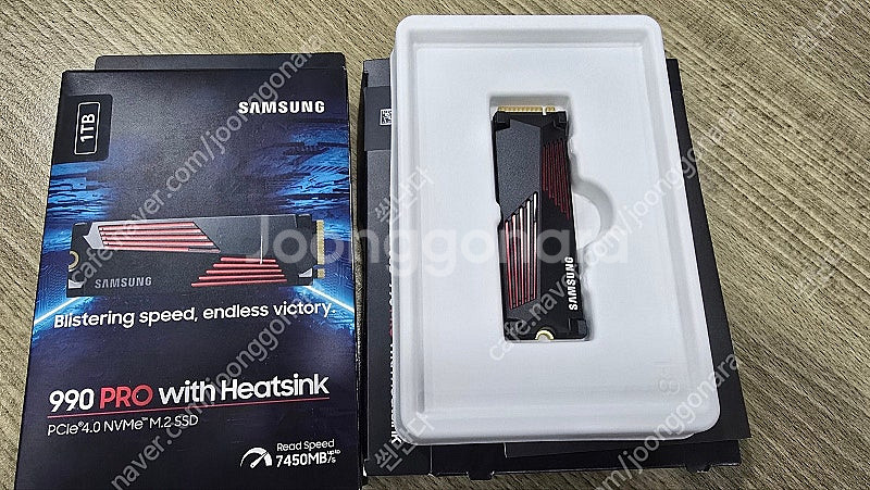 단순개봉 삼성 990 PRO SSD 1TB 히트싱크 팝...--1