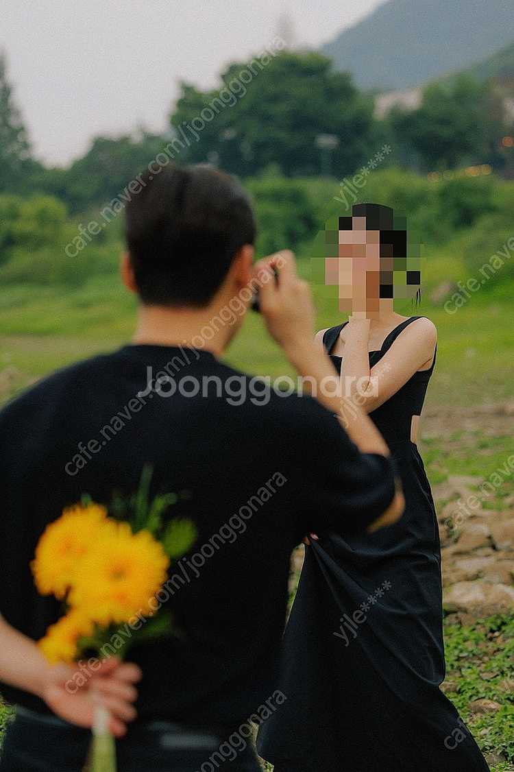 셀프웨딩 블랙드레스--1