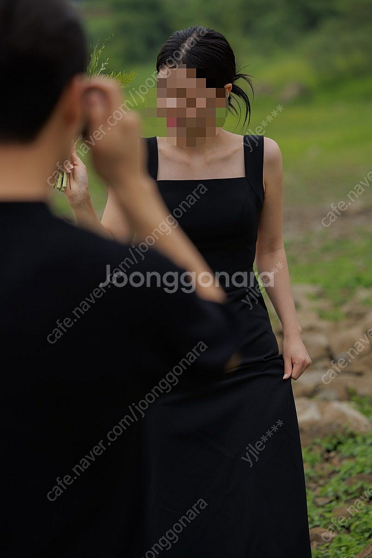 셀프웨딩 블랙드레스--3