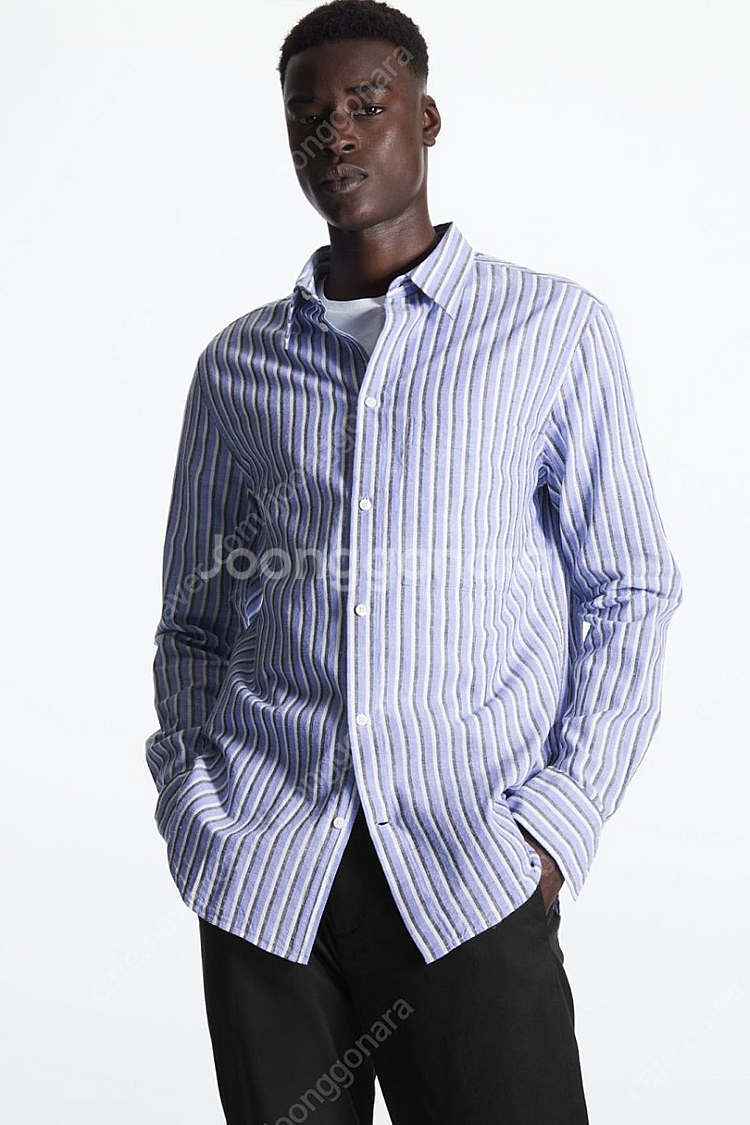 코스 스트라이프 남성 셔츠 (105)--3