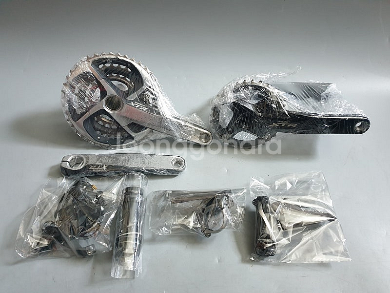 MTB 시마노 XTR 3단 M980 크랭크+M952 드...--0