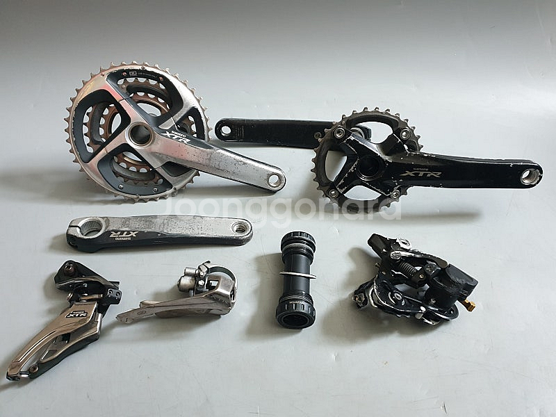 MTB 시마노 XTR 3단 M980 크랭크+M952 드...--1