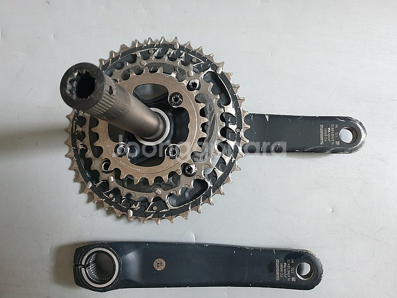 MTB 시마노 XTR 3단 M980 크랭크+M952 드...--3