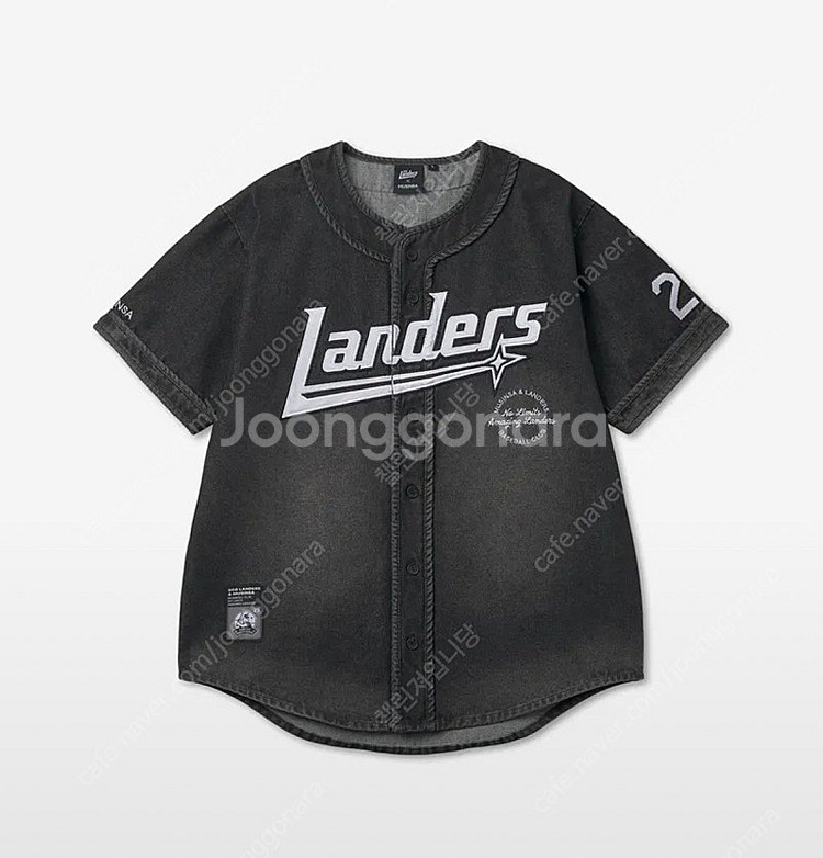 무신사 x SSG랜더스 25 블랙 데님저지 유니폼 XL--0