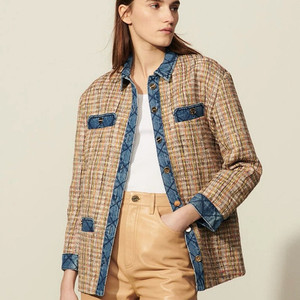 산드로 데님 트위드 자켓