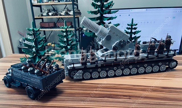 블루브릭 MOC 세계2차대전 독일군 600mm 칼 자주...--4