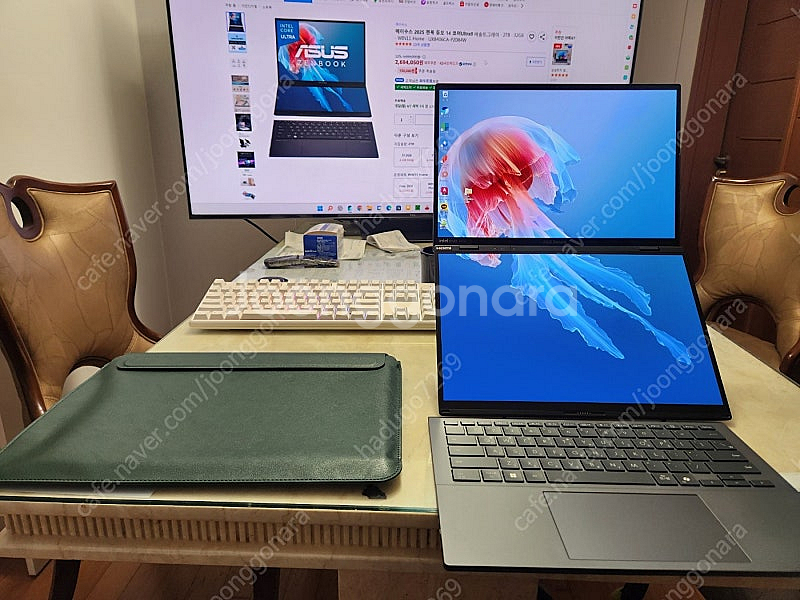 ASUS 젠북 듀오 2025 팝니다.(5년보험적용,UX...--1