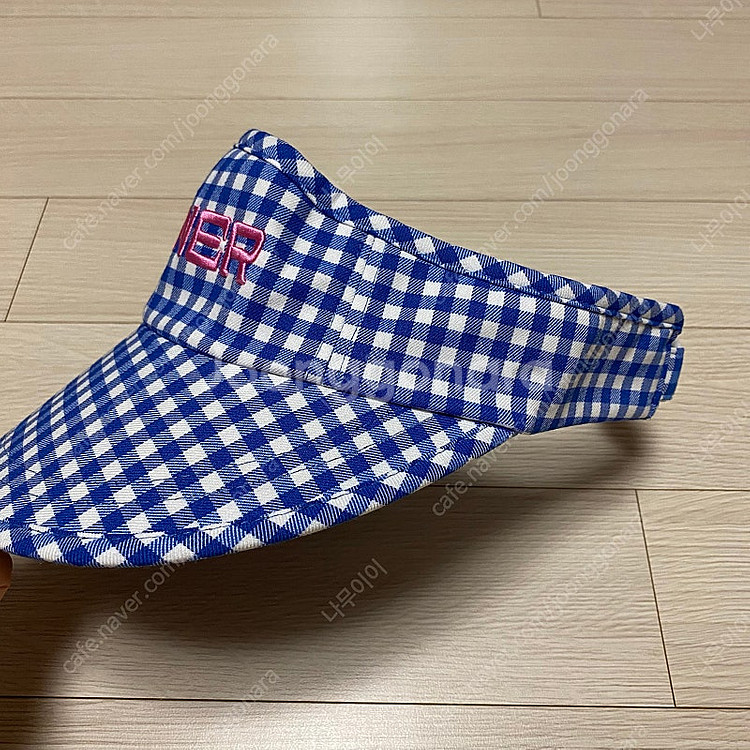 보그너 골프 여성 체크 썬캡 56cm 프리 사이즈 택배...--1