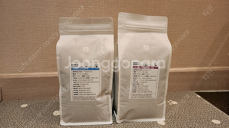빈스먼스 볶은 커피, 원두커피 미개봉 개화블렌딩500g...--0