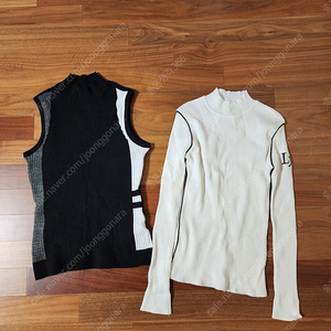 링스 조끼와 니트셋트